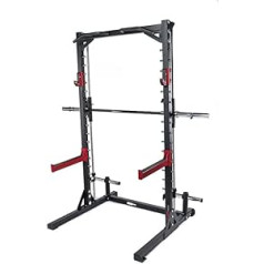 Fuel Fitness Smith Machine HR500 vairāku spiedienu pietupiens ar pievilkšanas stieni un vadāmu stieni ar drošības plauktiem, maksimālā slodze 272 kg