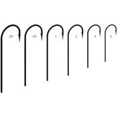 Mustad Streamer O'Shaughnessy 34011 2Xh/4Xl Forged Straight Makšķerēšanas termināla piederumi (25 Pack) Duratin, Izmērs 4