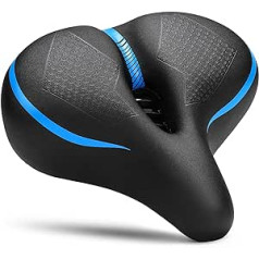 CDYWD velosipēda sēdeklis vīriešiem un sievietēm, ērti, plati, ergonomiski, mīksti polsterēti Memory Foam velosipēda sēdekļi, universāls rezerves velosēdeklis pilsētas velosipēdam, šosejas velosipēdam, MTB, kalnu velosipēds, elektrovelos