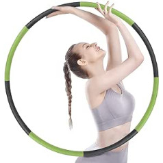 Hula Hoop skolas sākumam National Fitness pieaugušajiem Hula Hup Hullahub Professional 8 daļiņas, viegli saliekamas, noņemamas sekcijas.