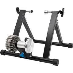 Velosipēdu statīvs, Fluid Bike Trainer Statīvs Velosipēdu trenažieru statīvs, Zems trokšņa līmenis, 26-29 collu velosipēdiem un 700C velosipēdiem, melns