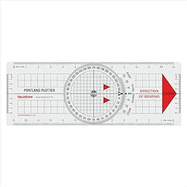 Liquidraw Portland Course Plotter Navigation Divider Marine Nautical Protractor