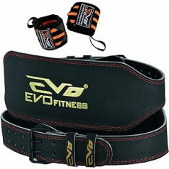 EVO Fitness 15,2 cm Ādas svaru paceļamas fitnesa siksnas muguras atbalsta salvetes