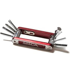 SILCA Nove MultiTool, 9 rīki, minimālisma taustiņu funkcija, tērauda daudzfunkcionālie instrumenti ar rūdīta hroma apdari, HEX/TORX/Phillips instrumenti, 85 g