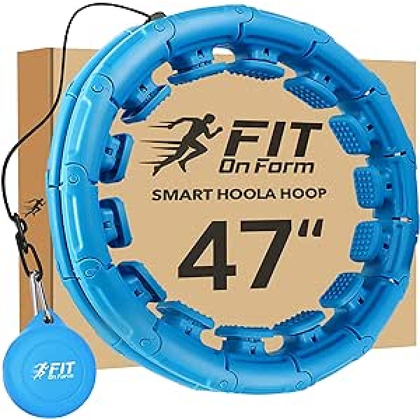 PIEMĒROT FORMĀ Svērtais Hula Hoop Infinity Hoop