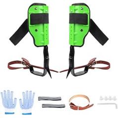 Tree Climbing Equipment Set, Crampons, Tree Climbing, Stainless Steel Tree Climbing Set, Tree Climbing Spike Tree Climbing Tool, Safety Belt, Fall Protection for Arborists, Tree Climbers, Fall