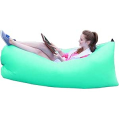 ABHOME Aufblasbare Liege, Luftsofa, Hängematte für Outdoor, Reisen, Camping, Wandern, Picknick, Hinterhof, Seee, schwimmend, tragbar, wasserdicht, Anti-Luft-Leck-Design