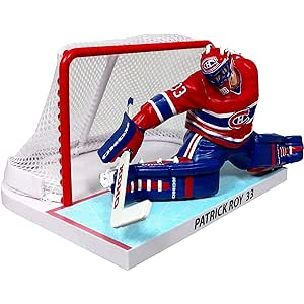 Imports Dragon 1993/94 Patrick Roy Monreal Canadines NHL figūra ar vārtiem (16 cm)