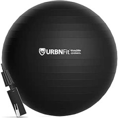 Urbnfit Exercise Ball (55 cm) for stability and Yoga Workout Guide incuded