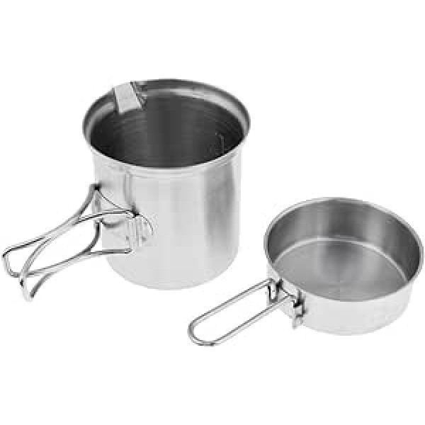 BESSTUUP Versatile folding camping soup pot for frying pans included