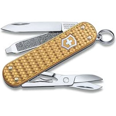 Victorinox Classic Precious Alox kabatas nazis 5 funkciju Šveicē ražots daudzfunkciju rīks ar šķērēm atslēgu piekariņš, zelta zelts ar dāvanu kastīti