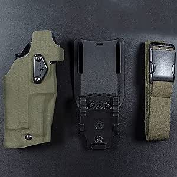 Taktiskais Airsoft maciņš Airsoft labās puses maciņš priekš Glock 17/19 Savietojams ar X300 Lights Holster QLS Quick Mount Adapter Kāju apvalks Drop