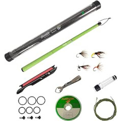 Aventik FreshStart Tenkara Rod in 7ft/8ft Complete Beginner Tenkara Rod 24T Carbon Fiber Easy to Throw Flexible, Durable, Lightweight and Compact Ideal for Travel, Hiking, Camping