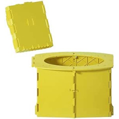 Samnuerly Tragbare Toilette Klappkommode Toilettensitz Autotoilette Waschbar Robuste Kompakttoilette for Camping Wandern Lange Reisen (Color : Yellow)