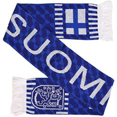 Somija Somija Futbola trikotāžas šalle, balta/zila