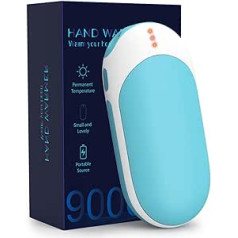 Vongal Rechargeable Hand Warmer, 9000 mAh USB Portable Hand Warmer, Reusable Electric Pocket Warmer, Power Bank, Durable 3 Heat Settings, Hand Heating, Warm Gift for Women and Men