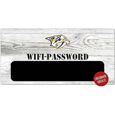 Fanu darbi NHL Nešvilas Predators Unisex Nešvilas Predators WiFi paroles zīme, komandas krāsa, 6 x 12