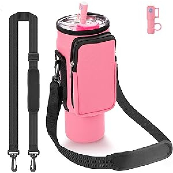 unumac Water Bottle Carry Bag, Bottle Bag Holder, Pink