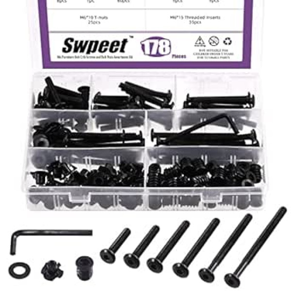 Swpeet Carbon Steel Black Hex Drive (178)