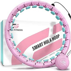 GATE FITNESS® Smart Hula Hoop Pieaugušais svara zaudēšanai - Bez nokrišanas - Hoola stīpa ar nūjām | Iesācējiem un pieredzējušiem lietotājiem — Premium stīpa ar svaru — iesācējiem un pieredzējušiem lietotājiem