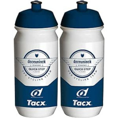 TacX Shiva Pro Team 500 ml Deceuninck ūdens pudeles — Quick-Step (2 iepakojumā)