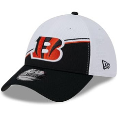 New Era — NFL Cincinnati Bengals 2023 Sideline 39Thirty elastīga vāciņa krāsa, melna/balta