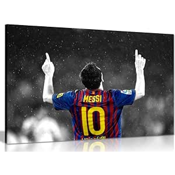 Lionel Messi Barcelona FC kanvas druka 30 x 20 collas