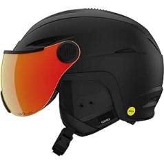 Unisex Giro Snow — pieaugušo VUE MIPS spilgta slēpošanas ķivere, matēta melna, L