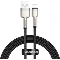 Baseus Cafule Series Metal Data Cable USB - Lightning 2.4A 0,25 m black (CALJK-01)