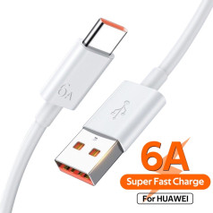 Huawei Super Charge 6A | 66W data cable 1m white (OEM)