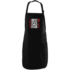 Best BBQ Cover for Char-'Dad Ever Funny Father's Day Gift for Dad BBQ BBQ Cooking Chef Apron