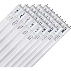 eLITe LED Tube T8, 150 cm, ļoti spilgts, 3300 lm, 24 W, 830, 3000 kelvini, silti balts, 330 grādi, viendabīga gaisma, stikls, ilgstošs 50 000 stundas, 27 mm diametrs, komplektā 25 starteris,