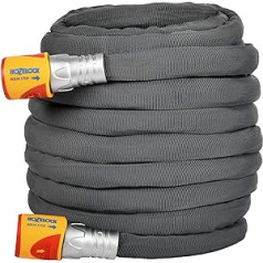 HOZELOCK - Tuffhoze Hybrid Garden Hose 12.5M: Extremely Flexible, Tuff-Fibre Fabric Technology, Compatible with Pressure Washer (40 Bar), Durable Hose, Ready to Use [8112A1240]