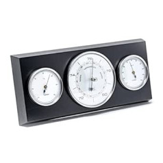 Fischer 9103S-06 Re-Design patalpų orų stoties termometras, barometras, higrometras vintage dizaino, pagamintas Vokietijoje