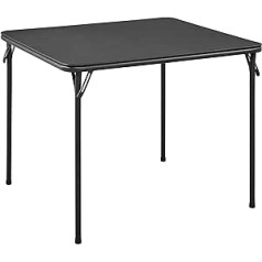 BOOSDEN sulankstomas stalas, daugiafunkcis stalas, sulankstomas stalas kaip stovyklavimo stalas, sodo stalas, balkono stalas, valgomojo stalas, sulankstomas stalas, 85 cm x 85 cm x 70 cm, juodas