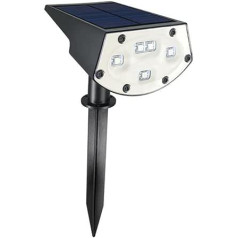 Unomor Rasenlampe solar zaunleuchte solar gartenbeleuchtung solarleuchten für außen Hofdekor Licht Boden eingefügte Lampe draussen Landschaftslichter Erdhaufen schmücken Sonnenlicht