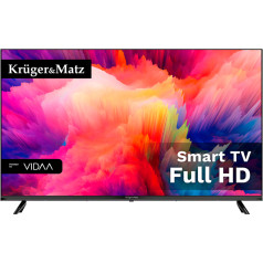 Kruger&Matz 43 collu FHD viedais DVB-T2/S2 H265 Hevc televizors