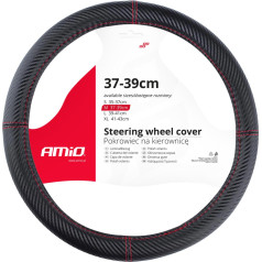 Cover for car steering wheel m 37-39cm swc-38-m amio-02811