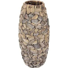 Water Hyacinth Vase Flower Vase Pot Planter Vase for Artificial Flowers Artificial Flowers or Pampas Grass Plants Mother's Day Decoration Oblong Large Narrow Tall Handmade Braided Table Vase Floor