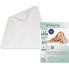 Allsana alergiškiems antklodės užvalkalas 100 x 135 cm, skirtas vaikų antklodei, alergijai, patalynė, apsauga nuo erkių, alergiškiems namų dulkėms kenčiantiems nuo alergijos.