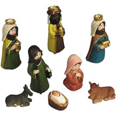 Children's Nativity Scene Complete Set with X8 Nativity Figures Set 9 cm Nativity Accessories Christmas Nativity Scene for Christmas Nativity Scene or Complete Your Nativity Portal