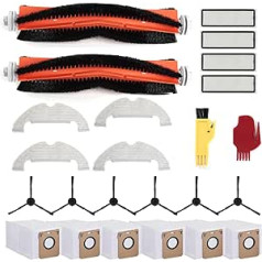 24 dalių priedų rinkinys, skirtas Dreame D10 Plus, atsarginės dalys, 2 pagrindiniai šepečiai, 6 dulkių siurblio maišeliai, 4 filtrai, 4 servetėlės, 6 šoniniai šepečiai, 2 valymo šepečiai, priedų rinkinys, dulkių siurblio priedai