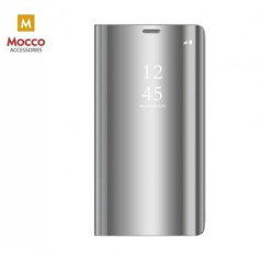 Mocco Clear View Cover Case Grāmatveida Maks Telefonam Samsung Galaxy A22 5G Sudraba