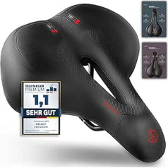 Impact® ComfortFit - Ergonomisks velosegli ar mīkstiem gēla ieliktņiem un atmiņas putām, pateicoties dinamiskai pneimatiskajai balstiekārtai - inovatīvi velosipēdu sēdekļi vīriešiem ērti - velosipēdu sēdekļi sievietēm