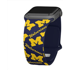 Affinity Bands Michigan Wolverines HD pulksteņa siksniņa, kas ir saderīga ar Apple Watch