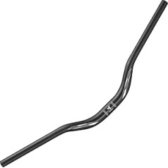 Corki Cycles Professional MTB stūre 31.8mm, Velosipēda stūre Alumīnija sakausējums Viegls velosipēda stūre 780mm 720mm Riser Bar for Mountain Bike Road Bike -Topo Mid Rise- Melns/Varavīksne