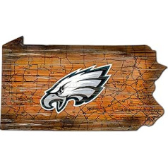 Fanu izveide NFL Philadelphia Eagles Unisex Philadelphia Eagles Mini Roadmap State Sign Team krāsa 12