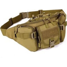 Huntvp® taktiskā jostas soma Sporta jostas soma Molle bum bag Ūdensizturīgs ar rāvējslēdzēju āra skriešanai Ceļojumi Pārgājieni Riteņbraukšana Kempings Kāpšana