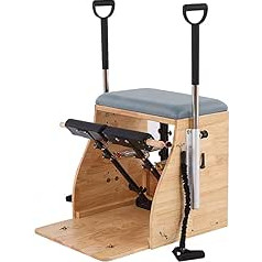 Pilateso pedalo stabilumo kėdė su rankenomis, Profesionali pilateso kėdė, Pilateso kombinuota kėdė, Pilateso mankštos įranga, Reformer aparatas namams ir studijai