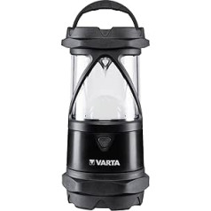 Varta Indestructible H30 Pro COB LED Lantern With 6 x AA Longlife Power Batteries, Water And Dust Proof, Shock Absorbent, Shatterproof Lens And Reflector